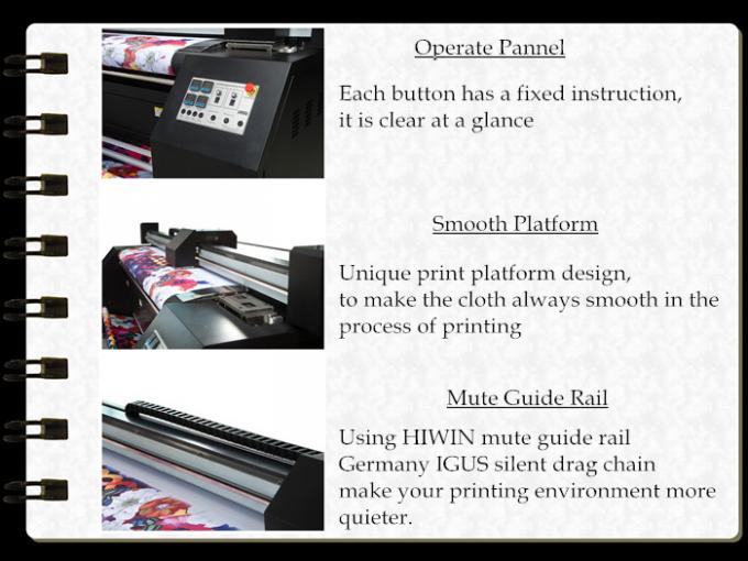 Stampante a getto di inchiostro piezo-elettrica di alta precisione con la testa di stampa di Epson sul materiale del tessuto 1
