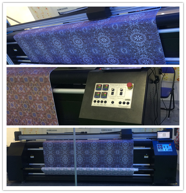 Stampante del tessuto dell'inchiostro di sublimazione della macchina di stampaggio di tessuti di Digital delle teste di stampa DX7 2