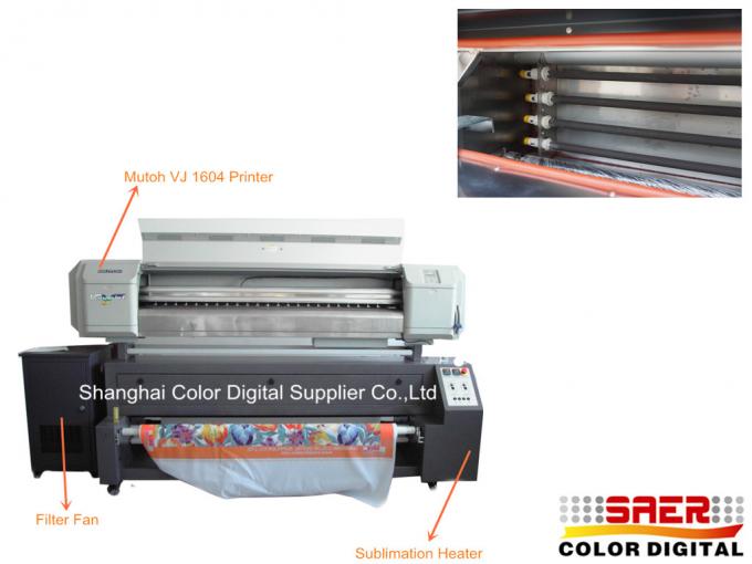 stampatrice di sublimazione del tessuto di potere 2000W/stampatrice del tessuto per la bandiera 0