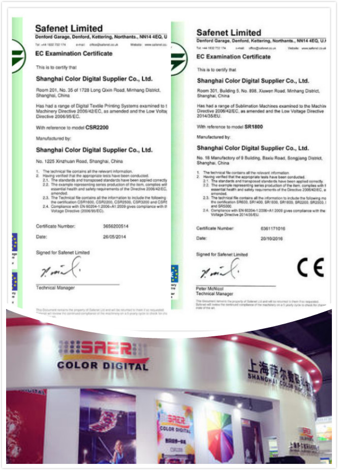 Stampante continua del tracciatore dell'insegna del rifornimento dell'inchiostro per approvazione del CE del poliestere 2