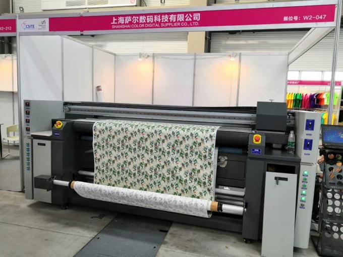 direttamente macchina di stampaggio di tessuti 1800dpi con l'essiccatore infrarosso 1