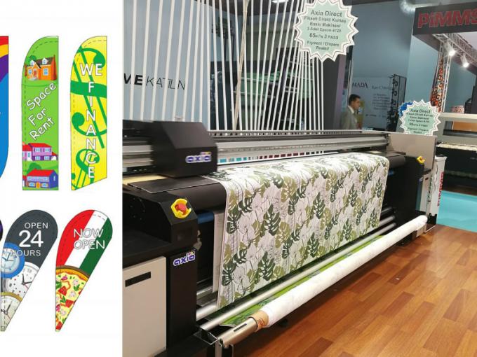 Sistema di stampa tessile a grande formato SAER ad alta risoluzione / stampante di bandiera 0