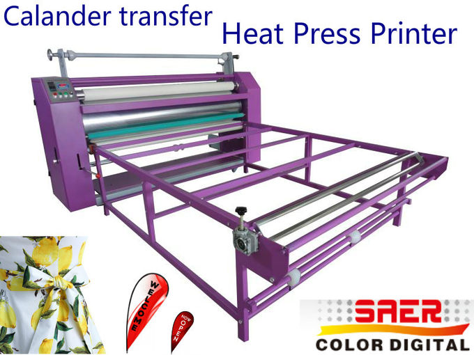 Macchina a base piatta della stampa di calore della macchina del calendario del tessuto con 1800 chilogrammi di peso 2