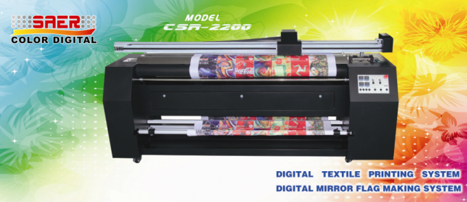 apparecchiature di stampa del tessuto di Digital di ampio formato di sublimazione di 2.2m per la bandiera dell'insegna 2