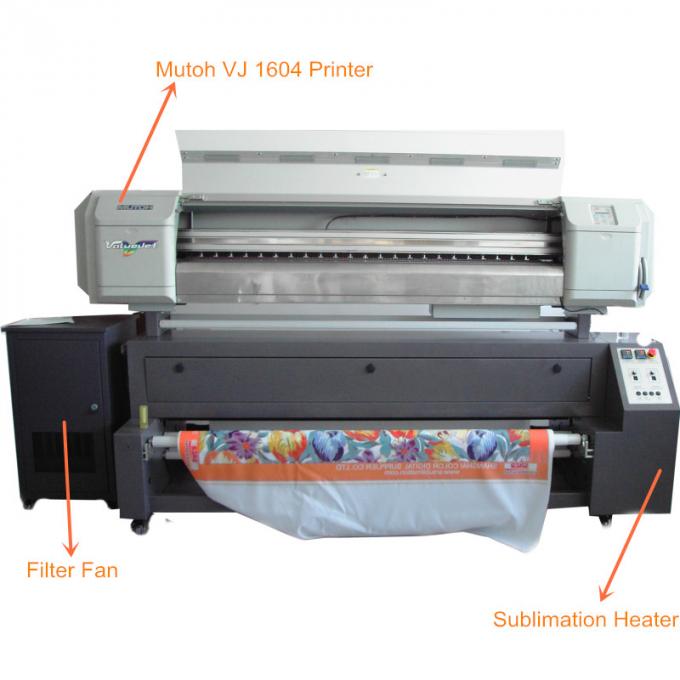 Mutoh direttamente rotola per rotolare la stampante del tessuto della sublimazione con la testina di stampa DX5 1