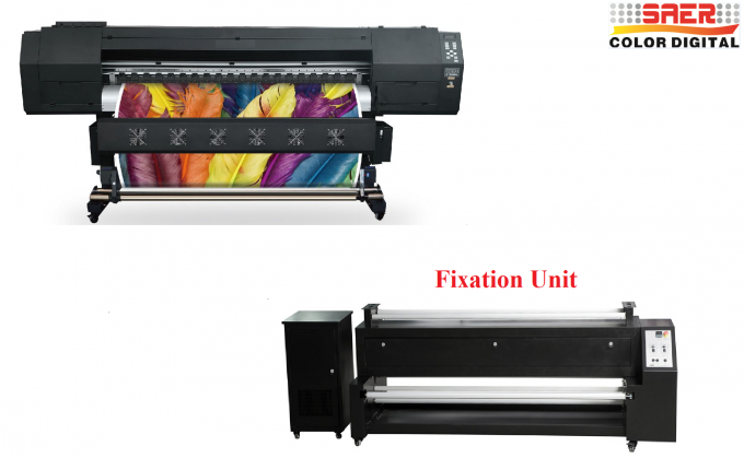 direttamente macchina di stampaggio di tessuti 1800dpi con l'essiccatore infrarosso 7
