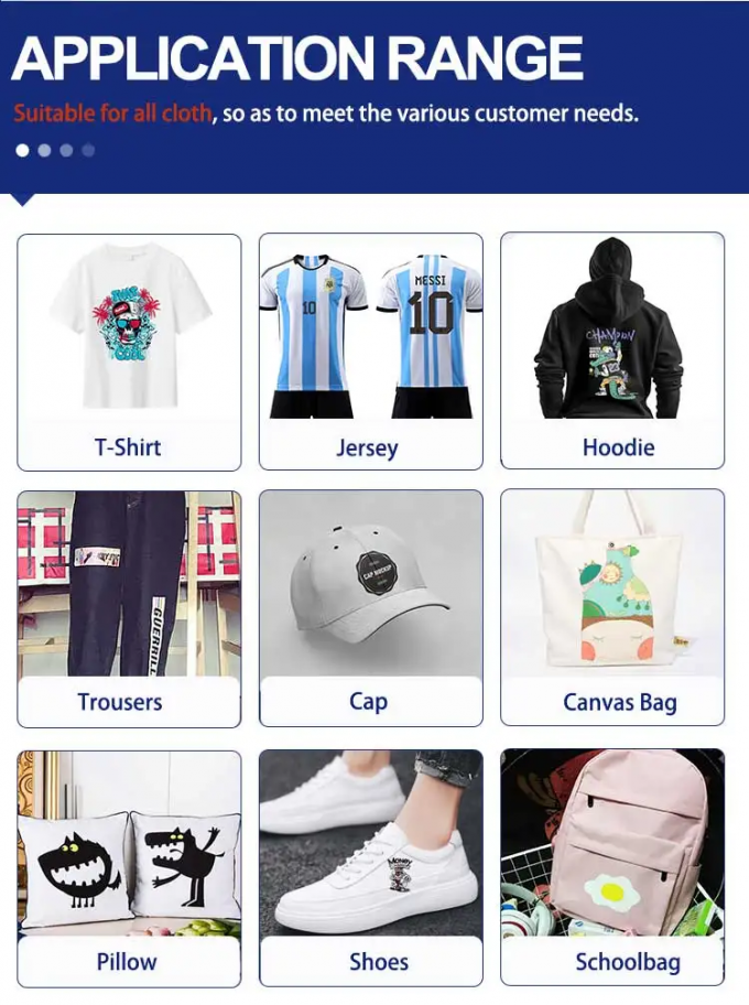 T-shirt a getto d'inchiostro digitale da 60 cm 0