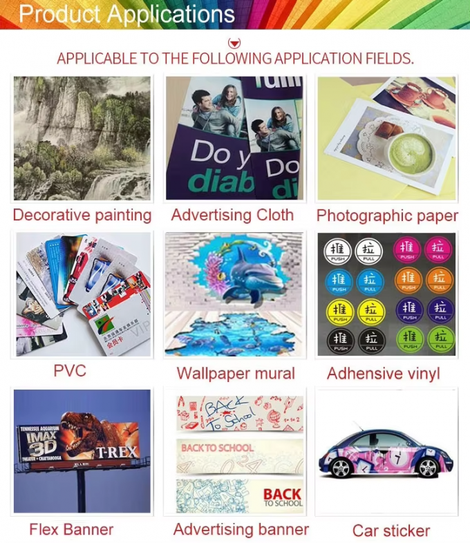 Macchina di stampa digitale ad alta velocità a grande formato a piattaforma piatta e a rotoli 4