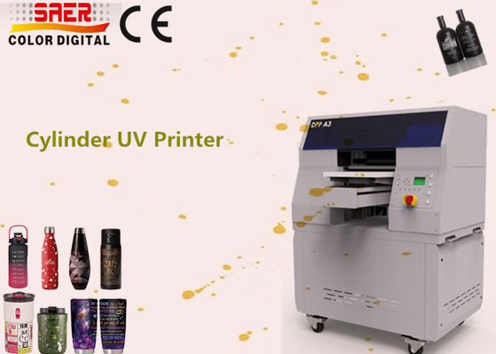 Stampa UV ad alta velocità rotativa 360 rotonde Stampa cilindrica UV per bottiglie, tazze, bevande, lattine