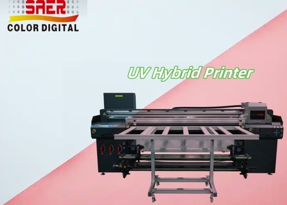 Vendita in fabbrica Stampa a piattaforma UV ibrida automatica a piattaforma e roll to roll