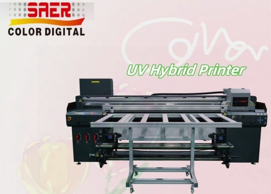 Stampante ibrida UV digitale da rullo a rullo e da piattaforma da 1,8 m