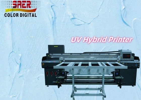 Stampa a getto d'inchiostro UV digitale da rotolare a rotolare e stampante ibrida UV a piano