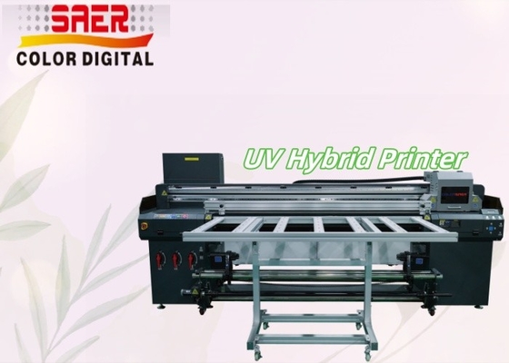 Stampante ibrida UV a rotoli e a piano Prodotto amichevole Stampante UV larghezza 180 cm