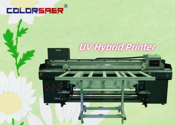 1Stampa ibrida UV da 0,8 m per pubblicità esterna e interna CMYK+W+CMYK+varnish