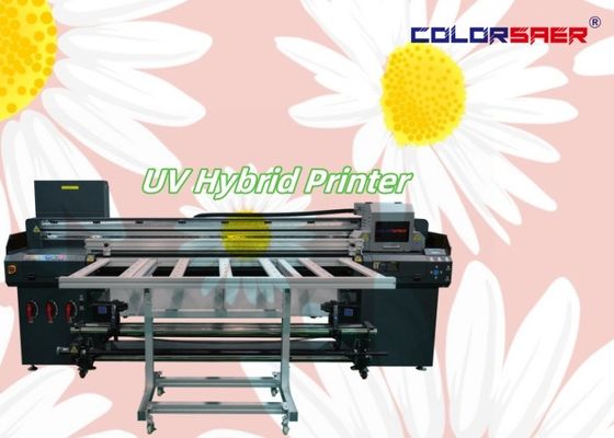 1.8m 6ft Larghezza Roll To Roll E Flatbed UV Hybrid Printer Multicolor Color