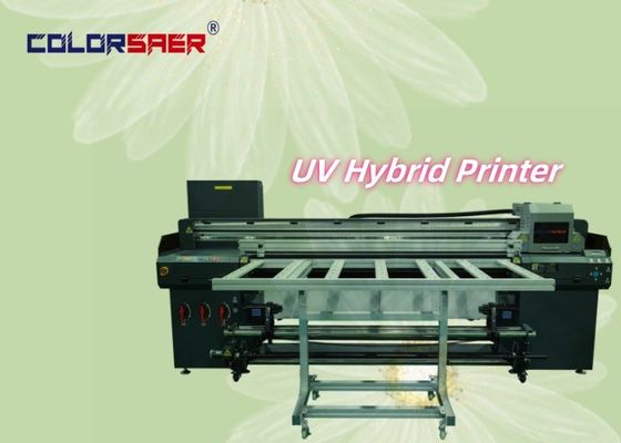 Nuovo design 1.8m 6ft Roll to Roll e Flatbed UV Printer per diversi materiali