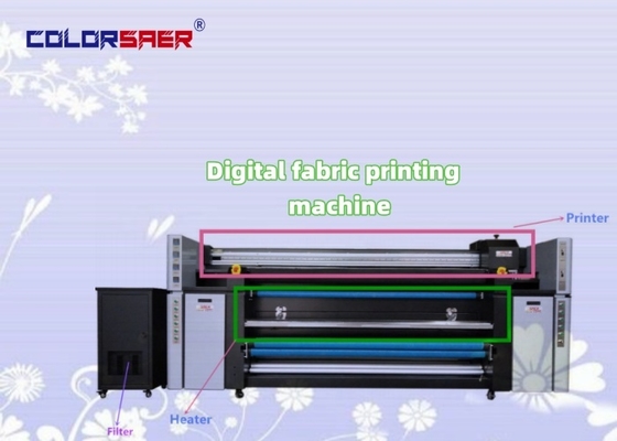 Stampante a sublimazione digitale per tessuti roll to roll I3200 Sistema di stampa tessile automatico