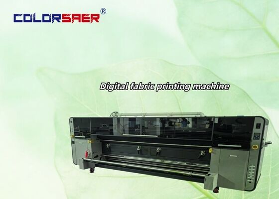 Stampante digitale roll-to-roll ad alta risoluzione per tessuti con riscaldatore a infrarossi lontani, macchina all-in-one per materiali in cotone e poliestere