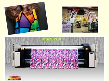 Risoluzione massima doppia della stampante a getto di inchiostro 1800DPI della macchina della stampante del tessuto dell'inchiostro del pigmento di Cmyk