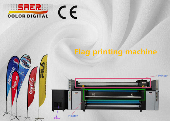 Rifornimento continuo doppio dell'inchiostro del tracciatore 3.5KW del tessuto di stampaggio di tessuti di CMYK