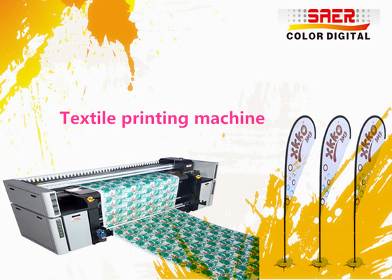 Large Format Digital Flag Printing System / Textile Material Printer 1400dpi