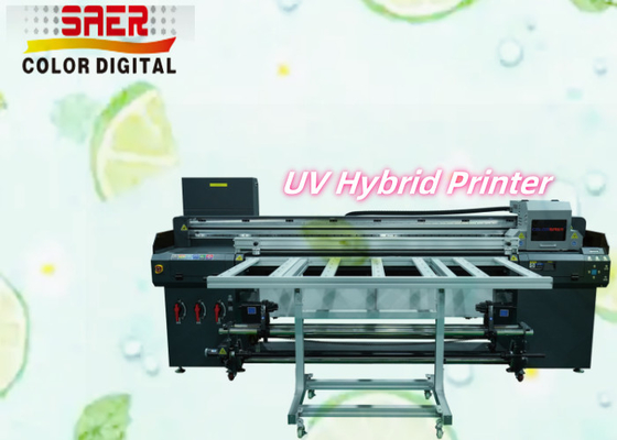 Automatic Digital UV Hybrid Inkjet Plotter New Condition Roll To Roll And Flatbed UV Hybrid Printer