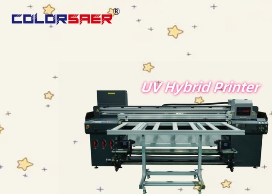 Automatic Digital UV Hybrid Inkjet Plotter New Condition Roll To Roll And Flatbed UV Hybrid Printer