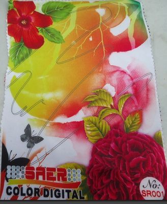 Tessuto bianco di stampa di Digital del raso del poliestere per la fabbricazione della tenda