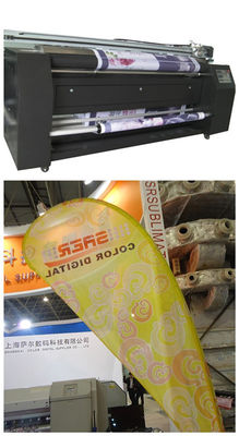 Larghezza variopinta della macchina da stampa di Digital del tessuto del poliestere CMYK 2.3m
