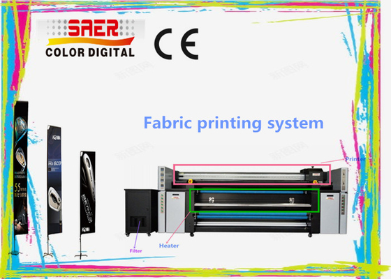 Macchina per la stampa a sublimazione tessile CMYK multicolore / stampante di tessuti da tenda