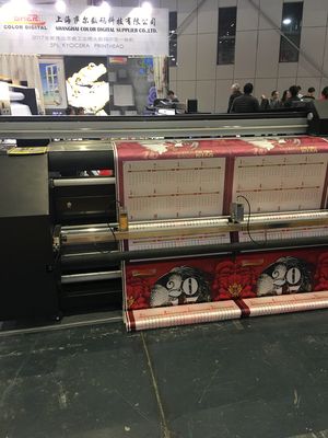 Stampatrice continua doppia di sublimazione della tintura del rifornimento dell'inchiostro di CMYK per le bandiere del tessuto