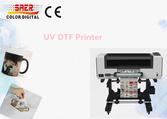 3 teste stampante UV DTF dimensione A3 piccola macchina di stampa adesivo a cristallo UV