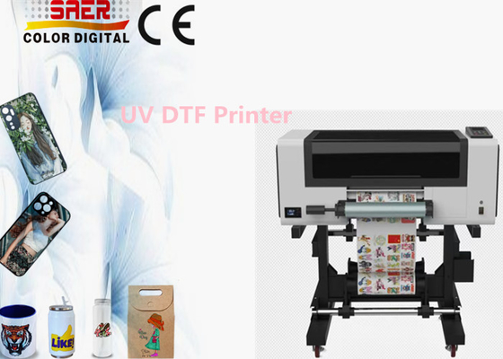 Stampa DTF UV tutto in una macchina per la stampa UV a pellicola di trasferimento con testa da 3 pezzi