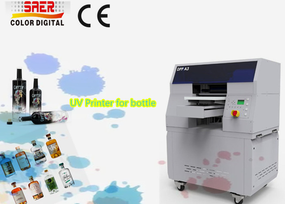 Macchine di stampa a cilindro UV per bottiglie stampanti a getto d'inchiostro digitali con testina ad alta risoluzione