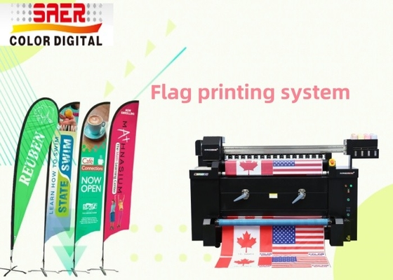 Strand Flag Fabric Roll Digital Printing Plotter Grandi stampanti a getto d'inchiostro a sublimazione di bandiere