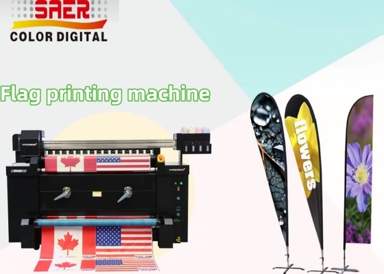 Strand Flag Fabric Roll Digital Printing Plotter Grandi stampanti a getto d'inchiostro a sublimazione di bandiere