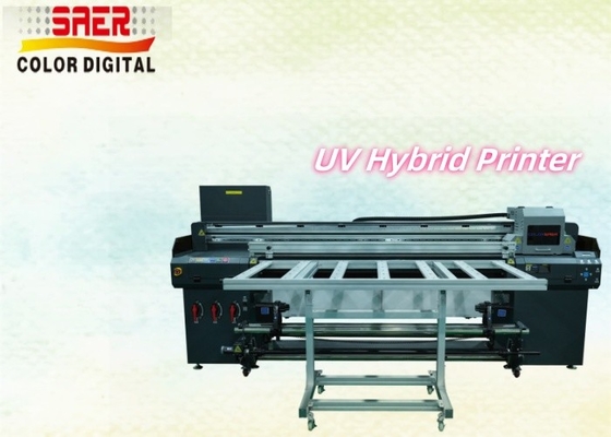 1Stampa UV ibrida da 0,8 m con testa di stampa ad alta risoluzione