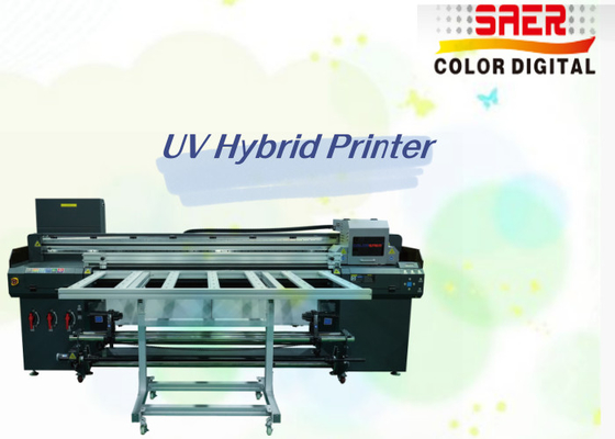 Vendita in fabbrica Stampa a piattaforma UV ibrida automatica a piattaforma e roll to roll