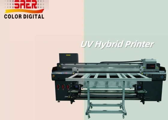Stampanti UV ibride professionali da rullo a rullo e stampante UV a piano
