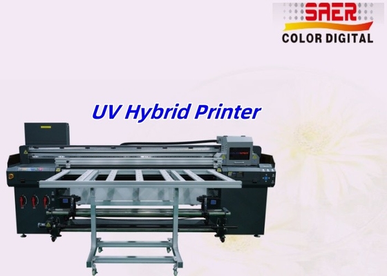 Macchine per stampanti UV di grande formato Produttore di stampanti ibride UV a led stampante a rullo a rullo stampante a letto piatto per materiali rigidi e flessibili