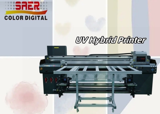SAER Banner Paper UV Hybrid Roll To Roll e Flatbed Printer Machine