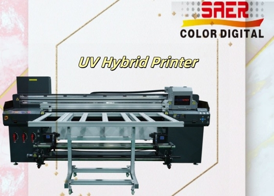 SAER Banner Paper UV Hybrid Roll To Roll e Flatbed Printer Machine