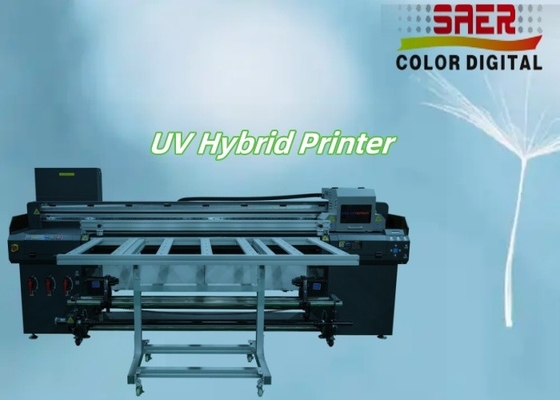 Stampante ibrida UV digitale da rullo a rullo e da piattaforma da 1,8 m