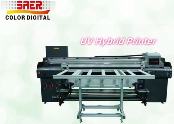 Stampante UV ibrida di grande formato da rotolare a rotolare e a piano Stampante a getto d'inchiostro multifunzionale
