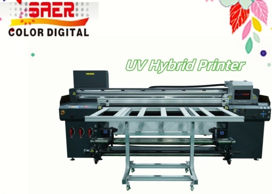 Stampante a piattaforma con alta risoluzione a rotoli ibridi UV da 1,8 m