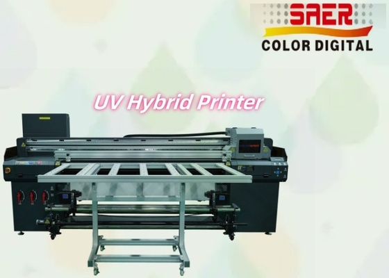 Stampa a getto d'inchiostro UV digitale da rotolare a rotolare e stampante ibrida UV a piano