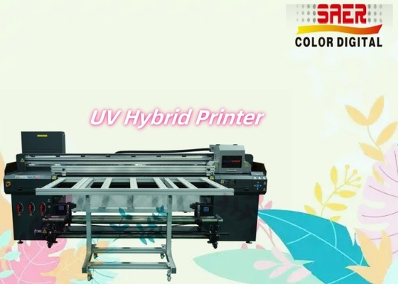 SAER 1.8M Stampa digitale ibrida UV a rullo e a piano CMYKW