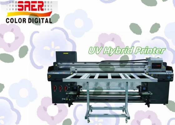 SAER 1.8M Stampa digitale ibrida UV a rullo e a piano CMYKW