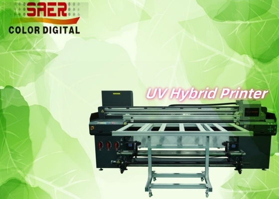 Flatbed e Roll to Roll Stampa UV su carta da parati in pelle Film su tela Borad ad alta risoluzione