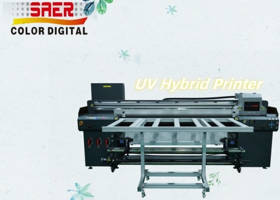 1.8m Wide Format Inkje CMYKW Wood Vinyl Roll Sticker Cartone Stampa UV ibrida